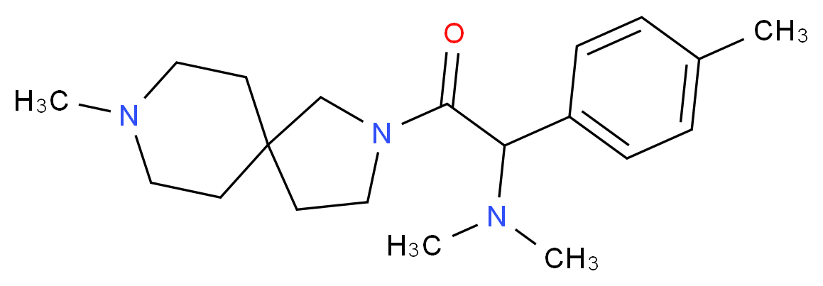 N,N-dimethyl-2-(8-methyl-2,8-diazaspiro[4.5]dec-2-yl)-1-(4-methylphenyl)-2-oxoethanamine_Molecular_structure_CAS_)