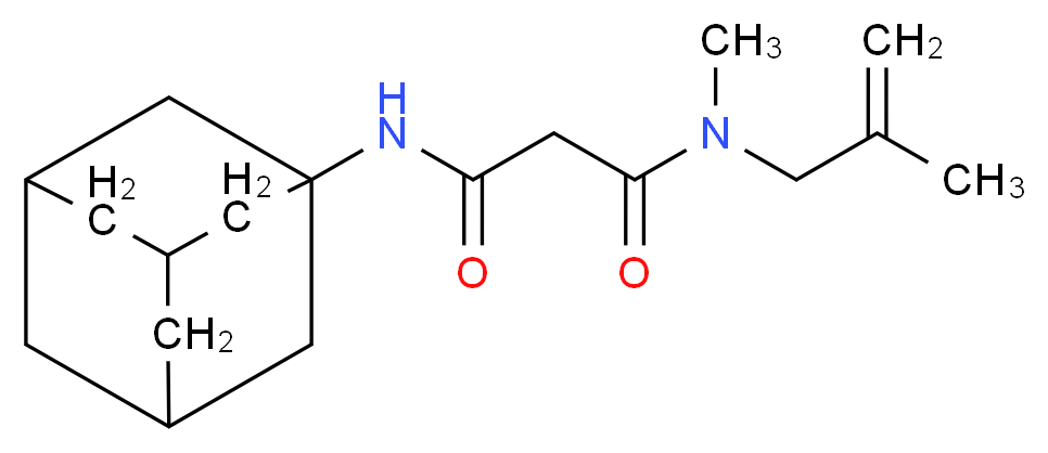 N'-1-adamantyl-N-methyl-N-(2-methylprop-2-en-1-yl)malonamide_Molecular_structure_CAS_)