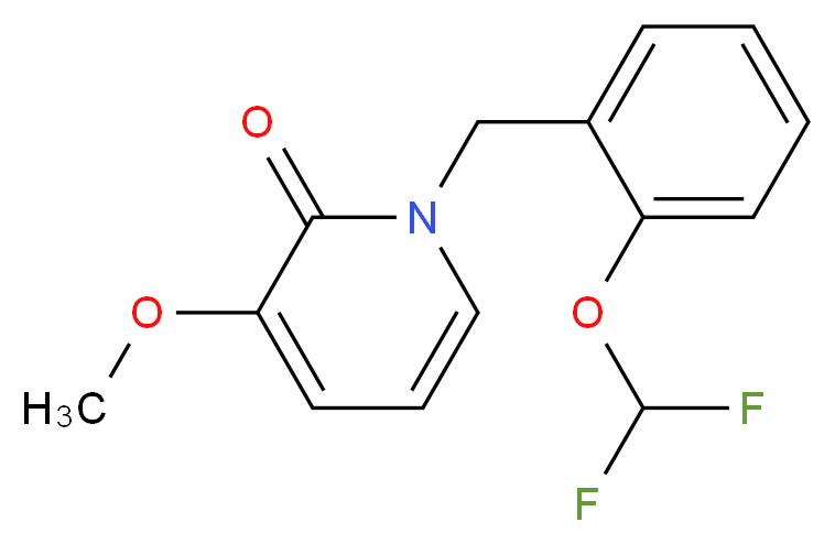 1-[2-(difluoromethoxy)benzyl]-3-methoxypyridin-2(1H)-one_Molecular_structure_CAS_)