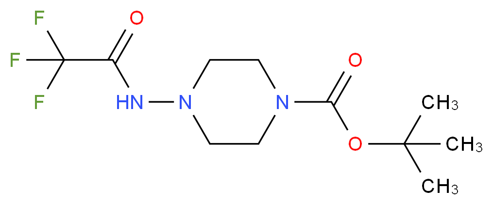 tert-Butyl 4-(2,2,2-trifluoroacetamido)piperazine-1-carboxylate_Molecular_structure_CAS_1198286-22-4)