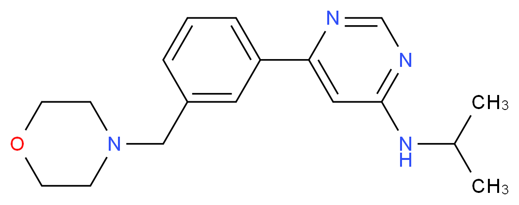 N-isopropyl-6-[3-(morpholin-4-ylmethyl)phenyl]pyrimidin-4-amine_Molecular_structure_CAS_)