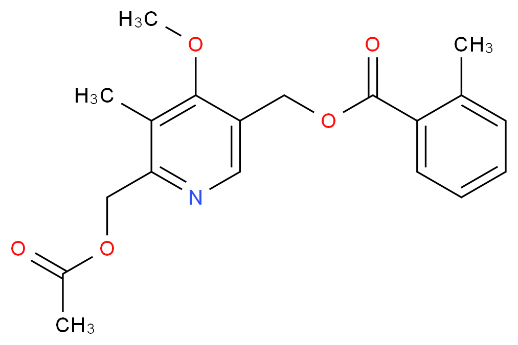 6-Acetoxymethyl-4-methoxy-5-methyl-3-pyridylmethanol o-Toluate_Molecular_structure_CAS_1159977-01-1)