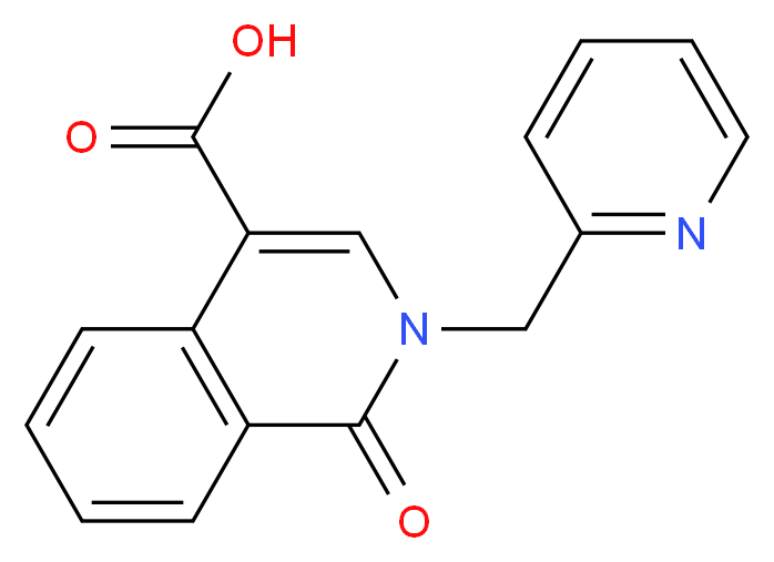 1-Oxo-2-(2-pyridinylmethyl)-1,2-dihydro-4-isoquinolinecarboxylic acid_Molecular_structure_CAS_)