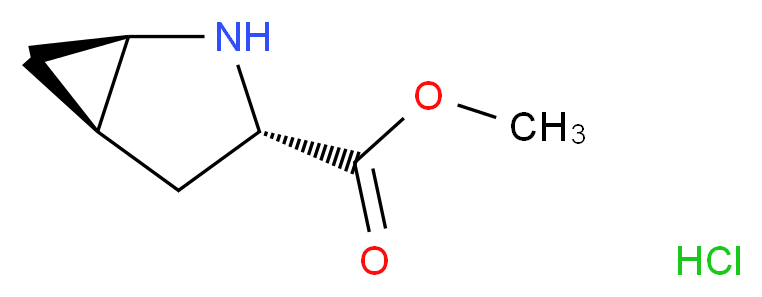 methyl (1R,3S,5R)-2-azabicyclo[3.1.0]hexane-3-carboxylate hydrochloride_Molecular_structure_CAS_)