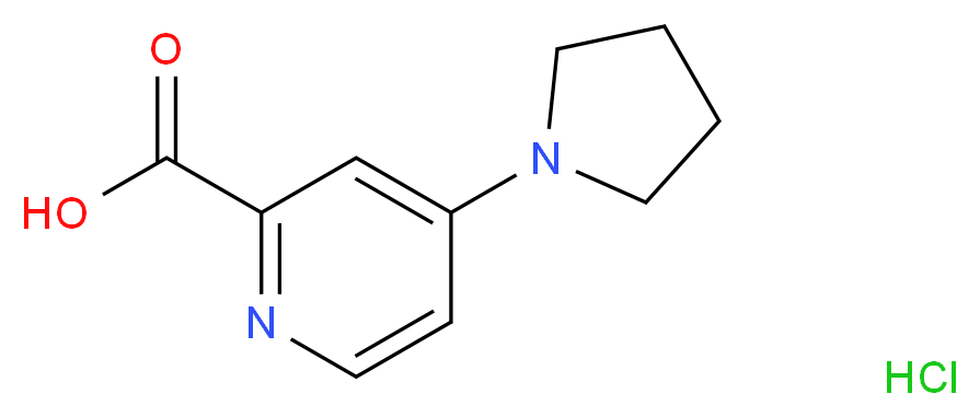 4-pyrrolidin-1-ylpyridine-2-carboxylic acid hydrochloride_Molecular_structure_CAS_66933-69-5)