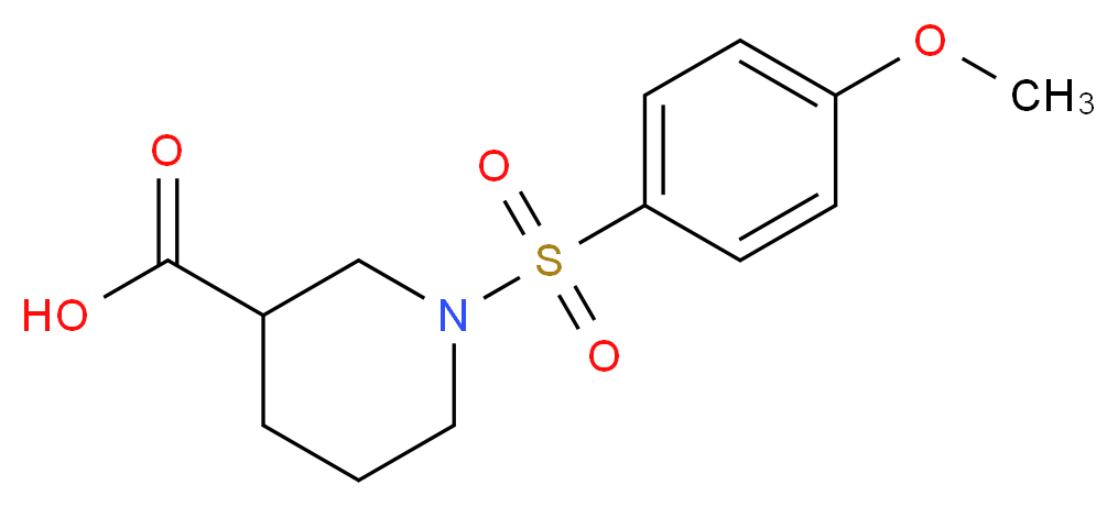 1-[(4-Methoxyphenyl)sulfonyl]piperidine-3-carboxylic acid_Molecular_structure_CAS_377770-58-6)