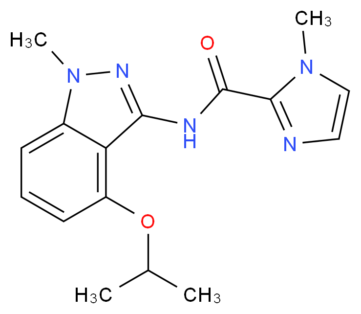 N-(4-isopropoxy-1-methyl-1H-indazol-3-yl)-1-methyl-1H-imidazole-2-carboxamide_Molecular_structure_CAS_)