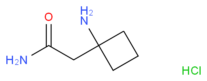 2-(1-aminocyclobutyl)acetamide hydrochloride_Molecular_structure_CAS_)