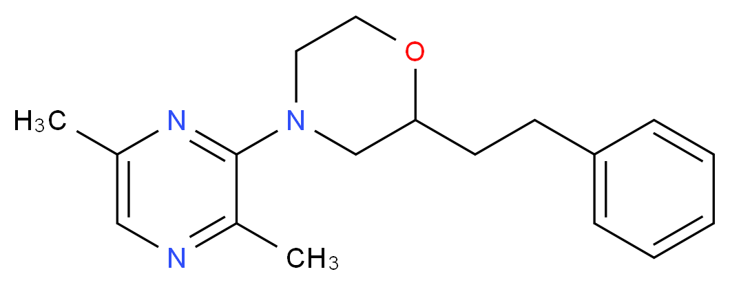 4-(3,6-dimethyl-2-pyrazinyl)-2-(2-phenylethyl)morpholine_Molecular_structure_CAS_)
