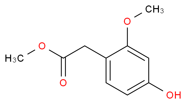 methyl 2-(4-hydroxy-2-methoxyphenyl)acetate_Molecular_structure_CAS_499789-92-3)