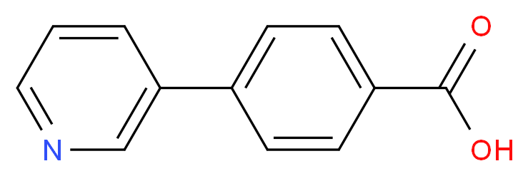 4-(3-Pyridinyl)benzoic acid_Molecular_structure_CAS_)