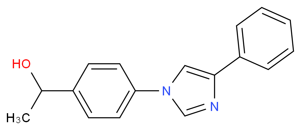 1-[4-(4-phenyl-1H-imidazol-1-yl)phenyl]ethanol_Molecular_structure_CAS_)