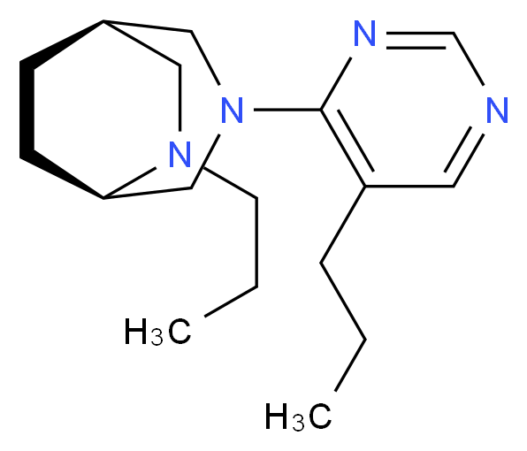 (1R*,5R*)-6-propyl-3-(5-propyl-4-pyrimidinyl)-3,6-diazabicyclo[3.2.2]nonane_Molecular_structure_CAS_)