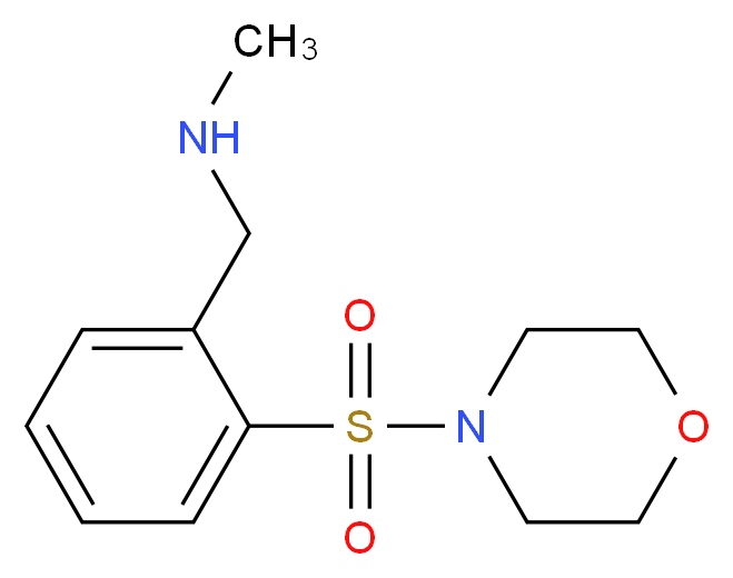 4-{2-[(Methylamino)methyl]phenylsulphonyl}morpholine 97%_Molecular_structure_CAS_941717-08-4)