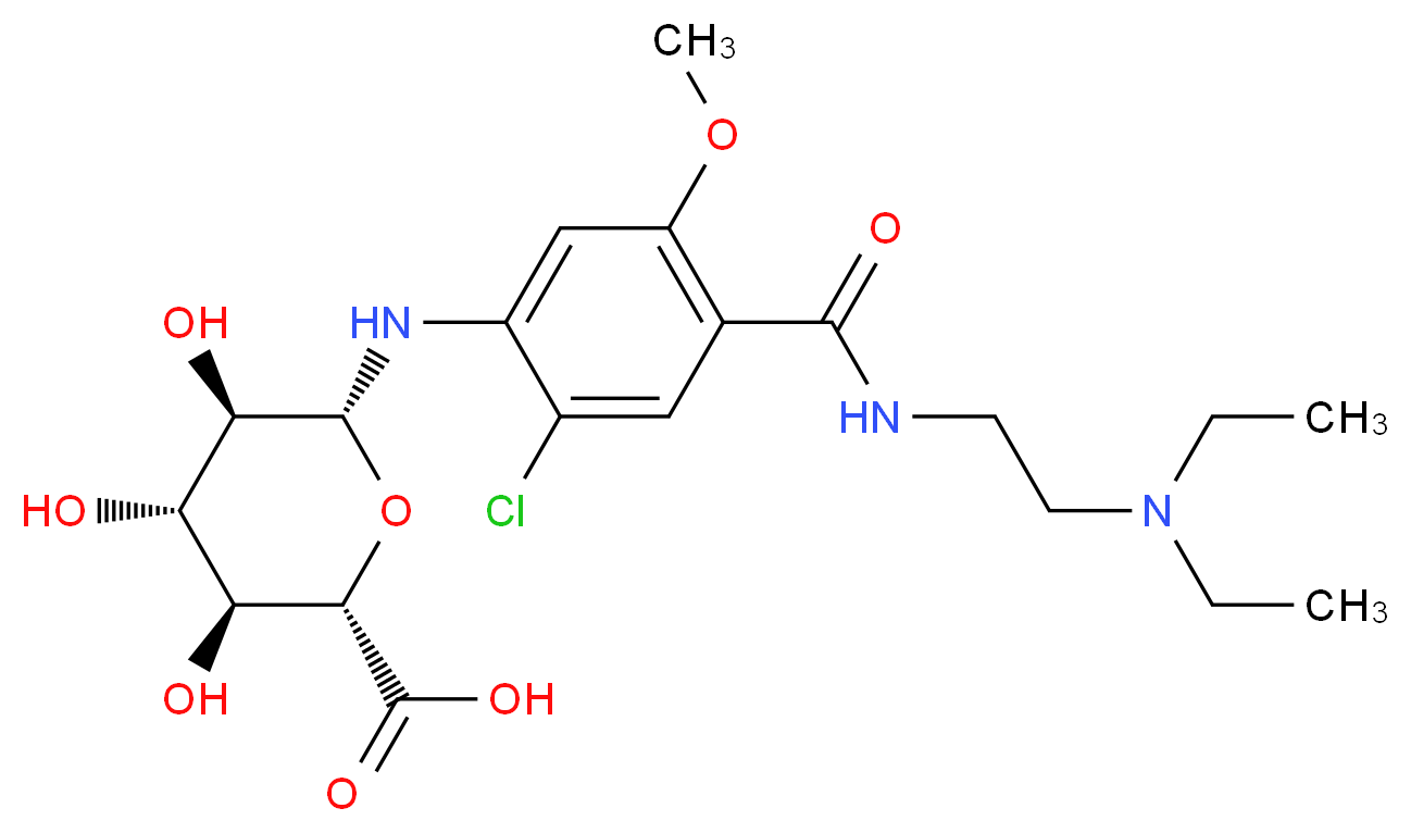 Metoclopramide N4-β-D-Glucuronide                   _Molecular_structure_CAS_27313-54-8)