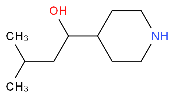 3-methyl-1-piperidin-4-ylbutan-1-ol_Molecular_structure_CAS_915921-27-6)