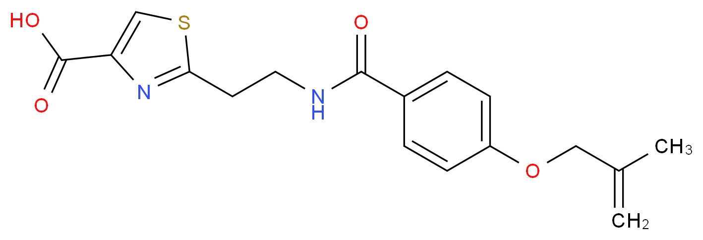 2-[2-({4-[(2-methylprop-2-en-1-yl)oxy]benzoyl}amino)ethyl]-1,3-thiazole-4-carboxylic acid_Molecular_structure_CAS_)