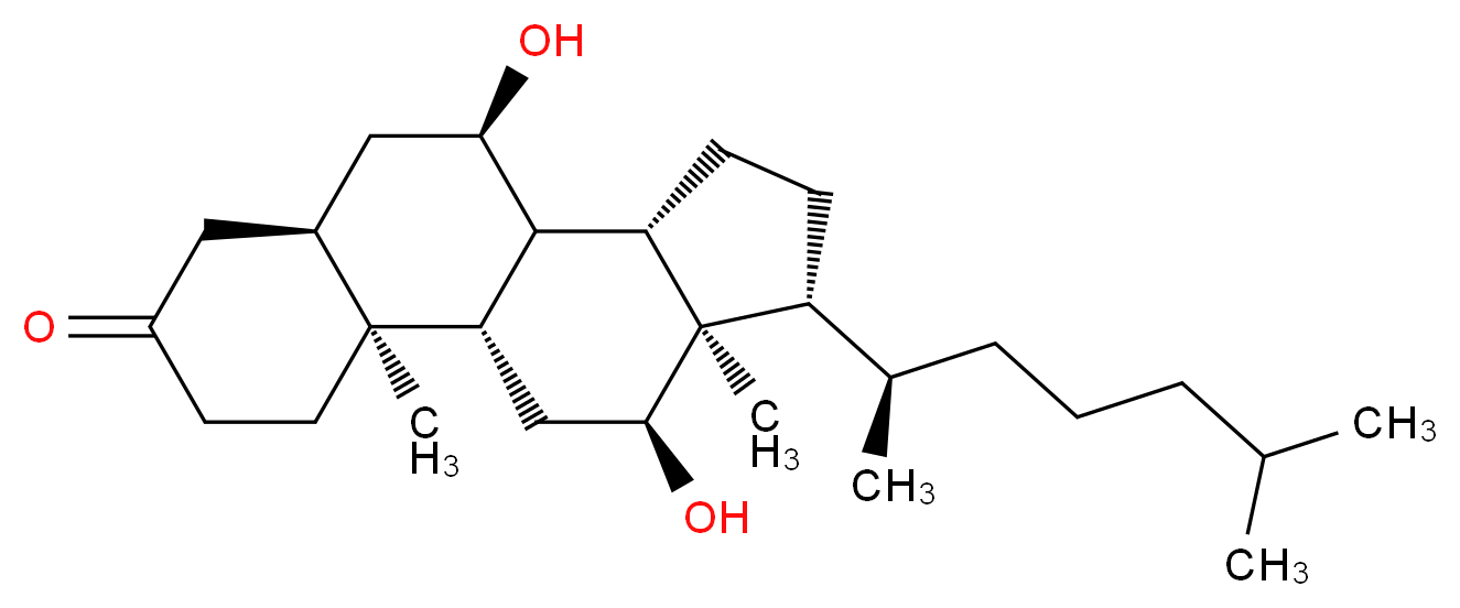 7α,12α-Dihydroxy-5β-cholestan-3-one_Molecular_structure_CAS_547-97-7)