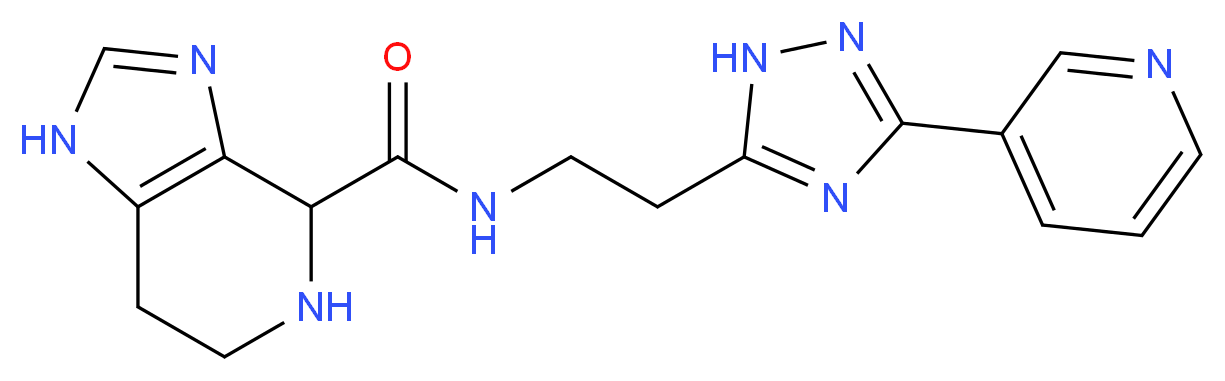 N-{2-[3-(3-pyridinyl)-1H-1,2,4-triazol-5-yl]ethyl}-4,5,6,7-tetrahydro-1H-imidazo[4,5-c]pyridine-4-carboxamide_Molecular_structure_CAS_)