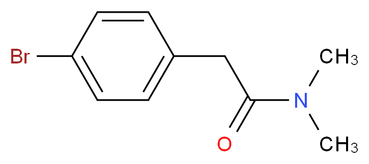 2-(4-Bromophenyl)-N,N-dimethylacetamide_Molecular_structure_CAS_19715-80-1)