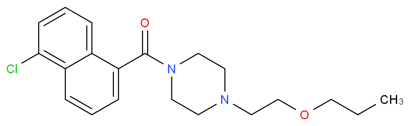 1-(5-chloro-1-naphthoyl)-4-(2-propoxyethyl)piperazine_Molecular_structure_CAS_)