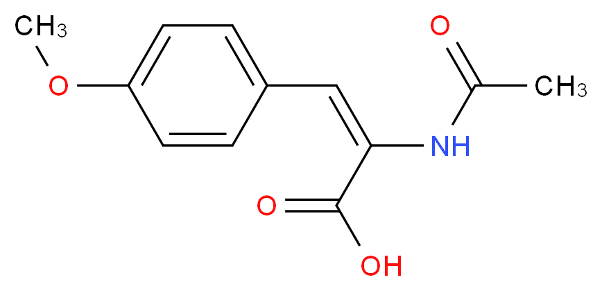 2-(Acetylamino)-3-(4-methoxyphenyl)acrylic acid_Molecular_structure_CAS_)