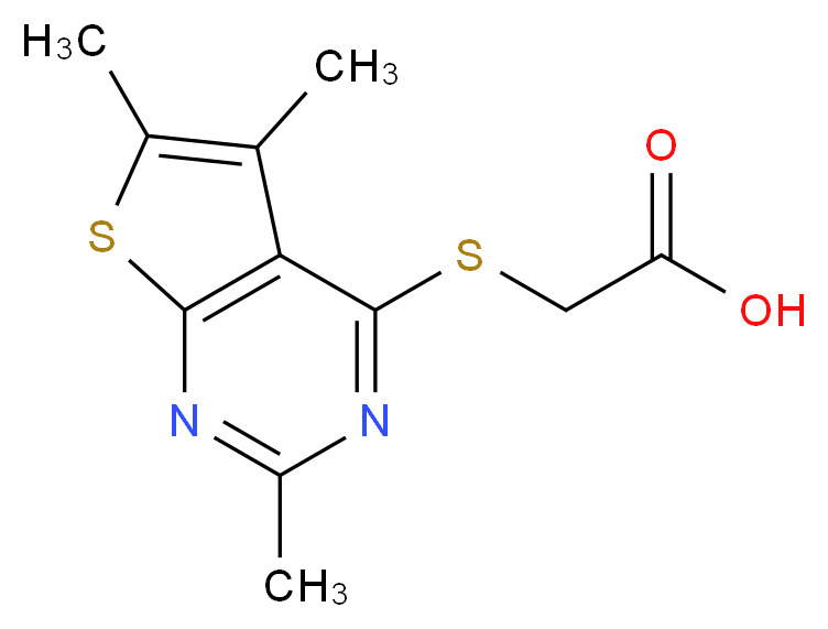 [(2,5,6-trimethylthieno[2,3-d]pyrimidin-4-yl)thio]acetic acid_Molecular_structure_CAS_)