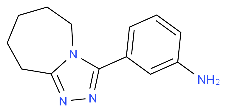 3-(6,7,8,9-Tetrahydro-5H-[1,2,4]triazolo[4,3-a]azepin-3-yl)-phenylamine_Molecular_structure_CAS_743444-21-5)