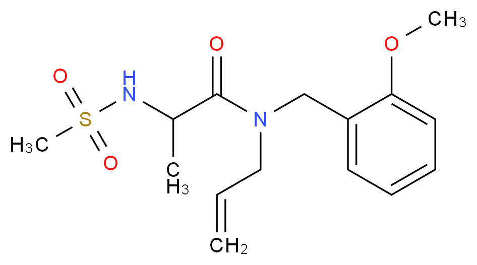 N-allyl-N-(2-methoxybenzyl)-2-[(methylsulfonyl)amino]propanamide_Molecular_structure_CAS_)