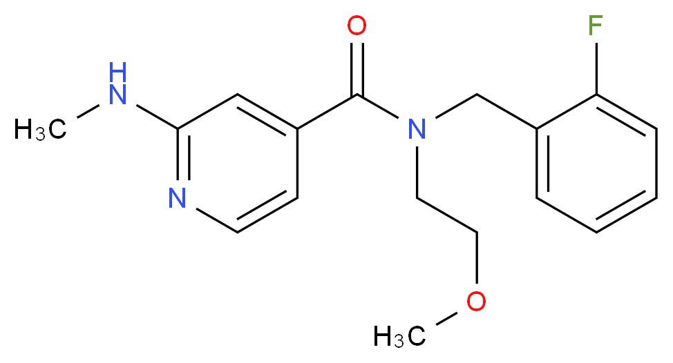 N-(2-fluorobenzyl)-N-(2-methoxyethyl)-2-(methylamino)isonicotinamide_Molecular_structure_CAS_)