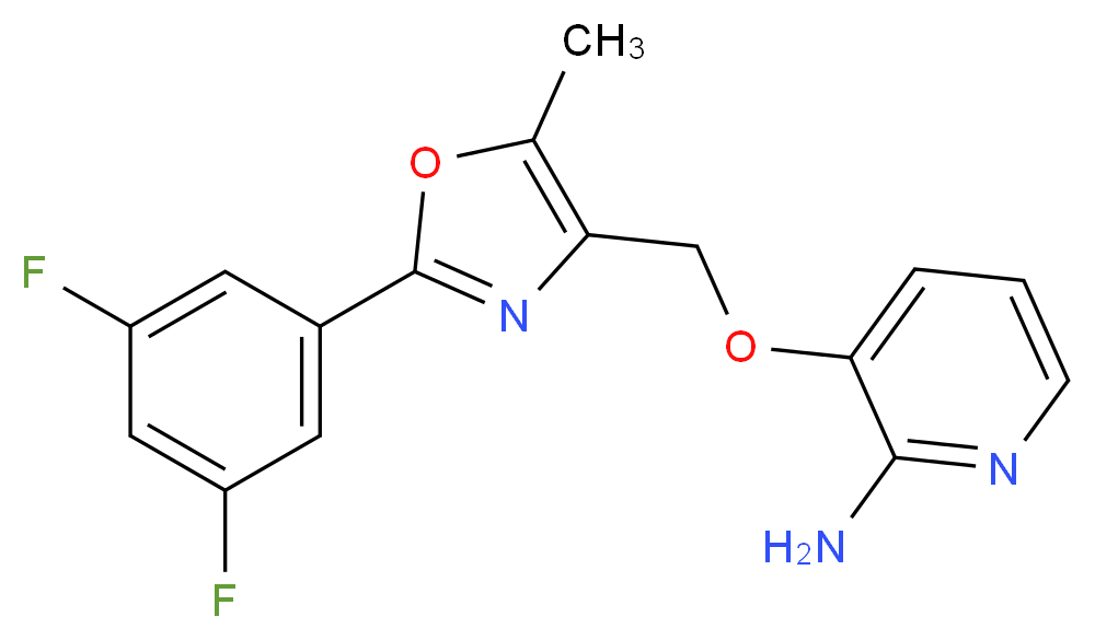 3-{[2-(3,5-difluorophenyl)-5-methyl-1,3-oxazol-4-yl]methoxy}pyridin-2-amine_Molecular_structure_CAS_)