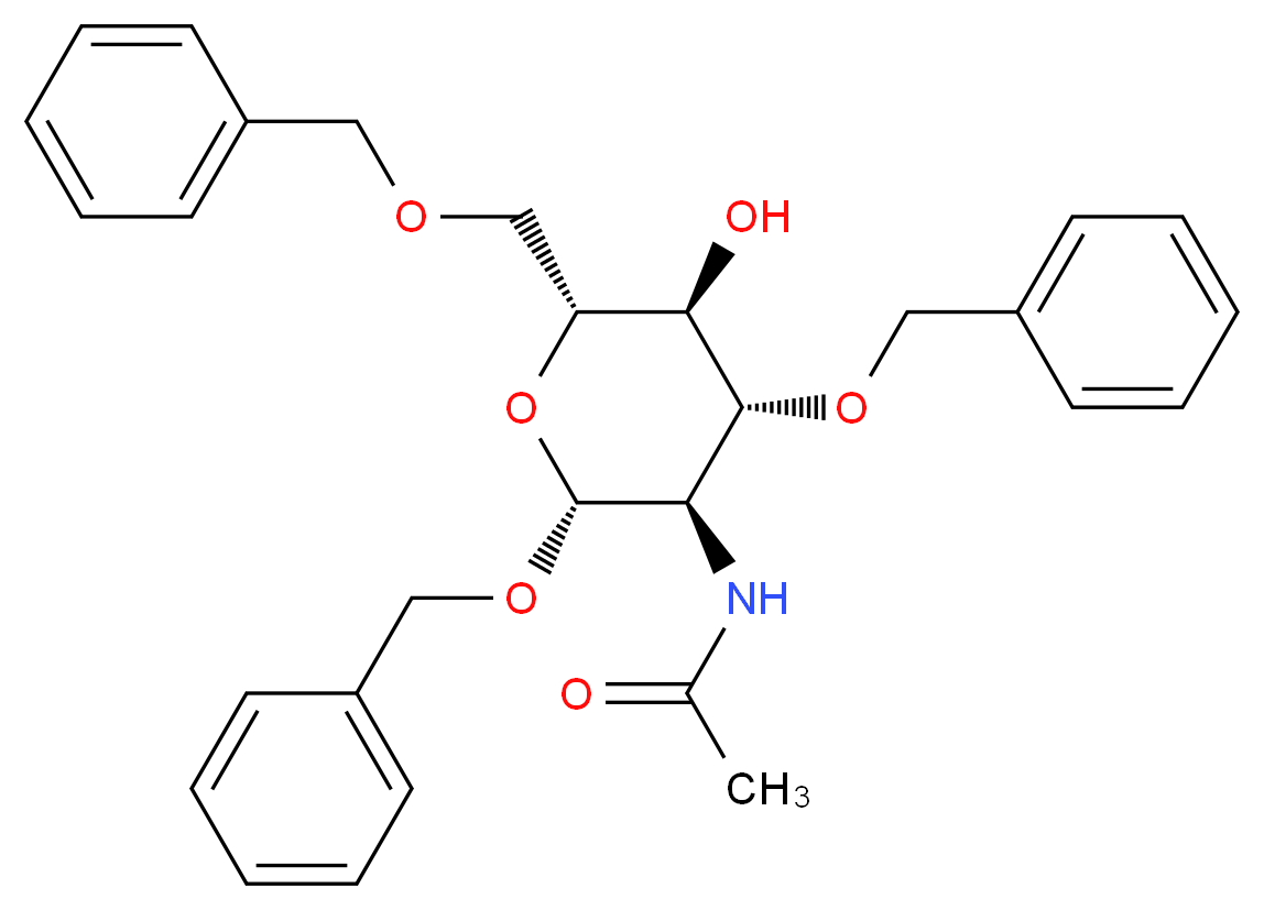 Benzyl 2-Acetamido-2-deoxy-3,6-di-O-benzyl-β-D-glucopyranoside_Molecular_structure_CAS_62867-63-4)
