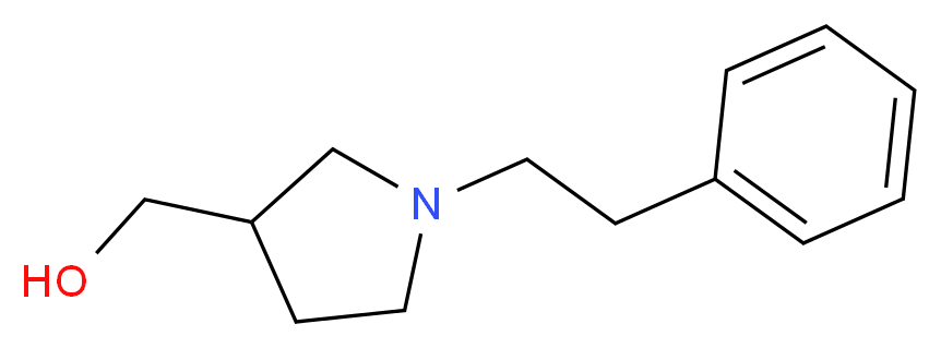 [1-(2-phenylethyl)pyrrolidin-3-yl]methanol_Molecular_structure_CAS_)