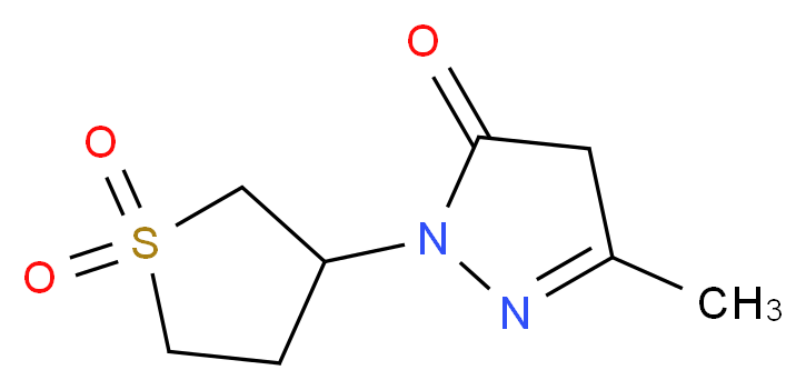 2-(1,1-dioxidotetrahydrothien-3-yl)-5-methyl-2,4-dihydro-3H-pyrazol-3-one_Molecular_structure_CAS_881-38-9)