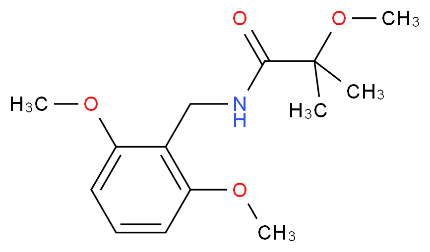 N-(2,6-dimethoxybenzyl)-2-methoxy-2-methylpropanamide_Molecular_structure_CAS_)