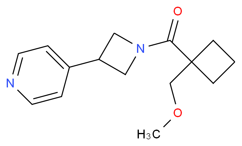 4-(1-{[1-(methoxymethyl)cyclobutyl]carbonyl}-3-azetidinyl)pyridine_Molecular_structure_CAS_)