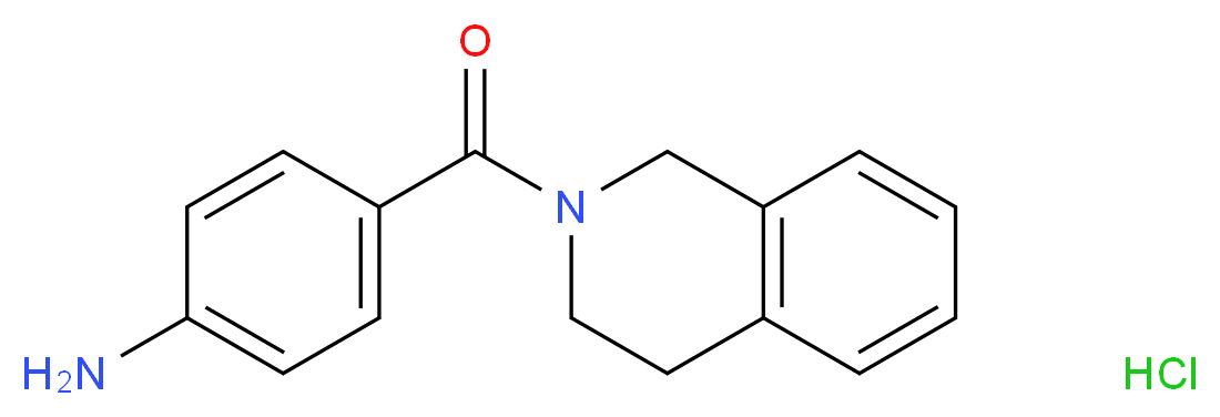 (4-aminophenyl)(3,4-dihydroisoquinolin-2(1H)-yl)methanone hydrochloride_Molecular_structure_CAS_)