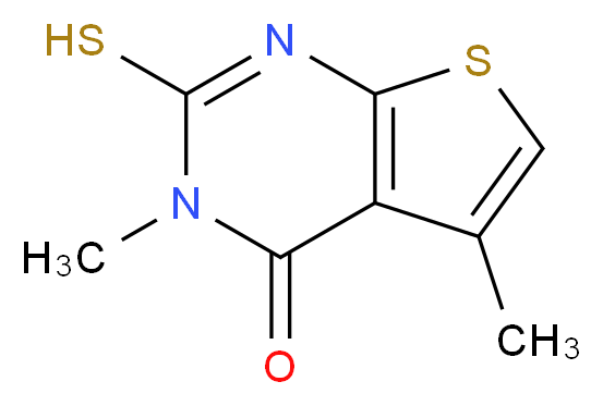 3,5-dimethyl-2-sulfanyl-3H,4H-thieno[2,3-d]pyrimidin-4-one_Molecular_structure_CAS_51486-14-7)