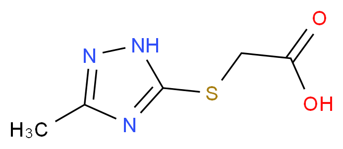 2-[(3-methyl-1H-1,2,4-triazol-5-yl)sulfanyl]acetic acid_Molecular_structure_CAS_)