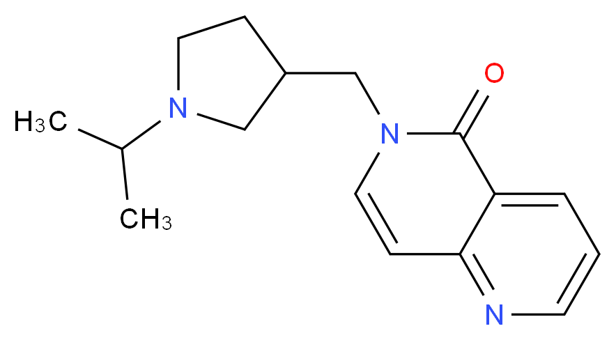 6-[(1-isopropylpyrrolidin-3-yl)methyl]-1,6-naphthyridin-5(6H)-one_Molecular_structure_CAS_)