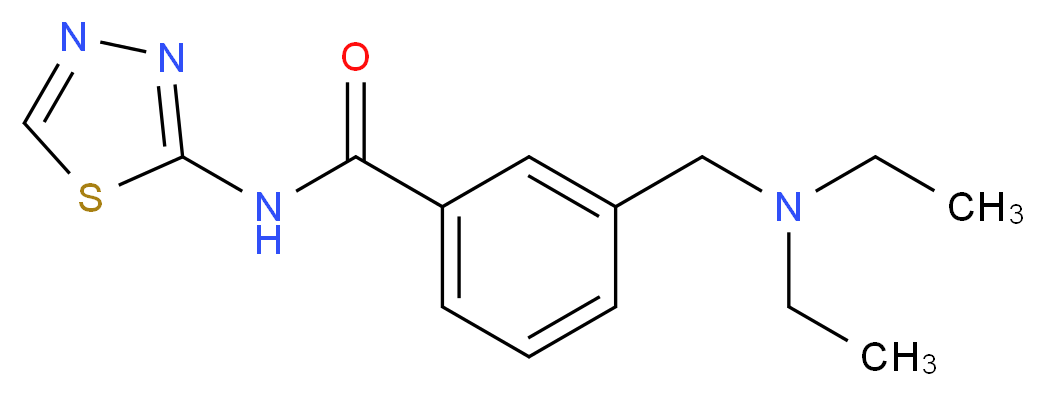 3-[(diethylamino)methyl]-N-1,3,4-thiadiazol-2-ylbenzamide_Molecular_structure_CAS_)