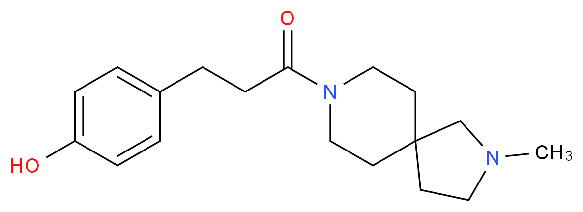 4-[3-(2-methyl-2,8-diazaspiro[4.5]dec-8-yl)-3-oxopropyl]phenol_Molecular_structure_CAS_)