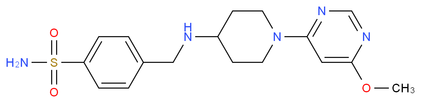 4-({[1-(6-methoxypyrimidin-4-yl)piperidin-4-yl]amino}methyl)benzenesulfonamide_Molecular_structure_CAS_)