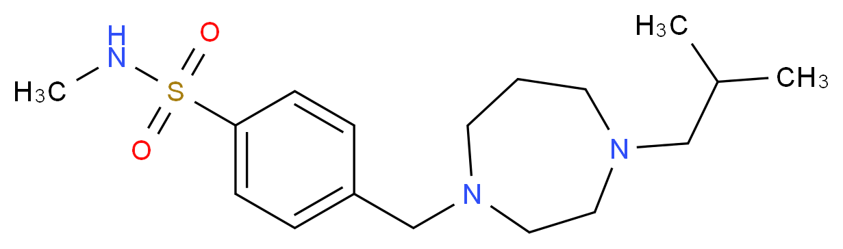 4-[(4-isobutyl-1,4-diazepan-1-yl)methyl]-N-methylbenzenesulfonamide_Molecular_structure_CAS_)