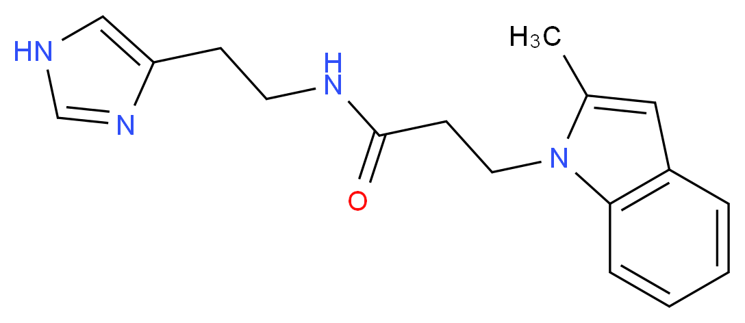 N-[2-(1H-imidazol-4-yl)ethyl]-3-(2-methyl-1H-indol-1-yl)propanamide_Molecular_structure_CAS_)