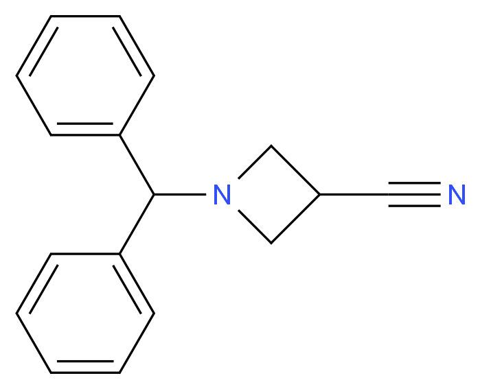 1-Benzhydryl-3-cyanoazetidine_Molecular_structure_CAS_36476-86-5)