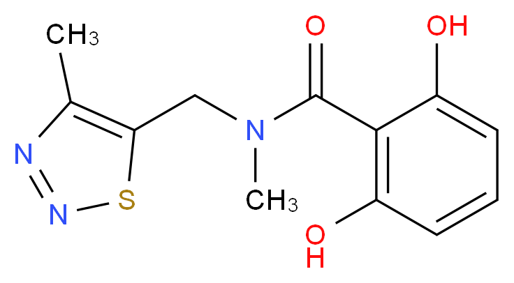 2,6-dihydroxy-N-methyl-N-[(4-methyl-1,2,3-thiadiazol-5-yl)methyl]benzamide_Molecular_structure_CAS_)