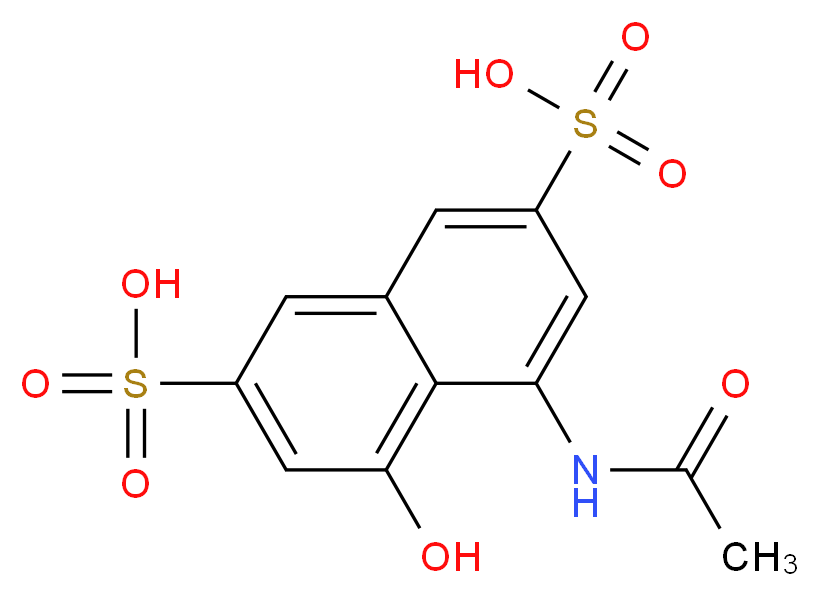 4-acetamido-5-hydroxyNaphthalene-2,7-disulphonic acid_Molecular_structure_CAS_134-34-9)