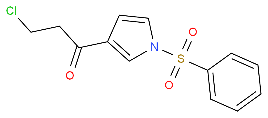 3-Chloro-1-[1-(phenylsulfonyl)-1H-pyrrol-3-yl]-1-propanone_Molecular_structure_CAS_)