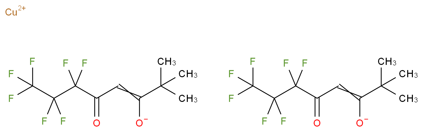 Bis(6,6,7,7,8,8,8-heptafluoro-2,2-dimethyl-3,5-octanedionate)copper(II)_Molecular_structure_CAS_80289-21-0)